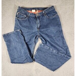 Carhartt Jeans Mens 34x30 Blue Relaxed Fit Tapered Workwear work jeans A020